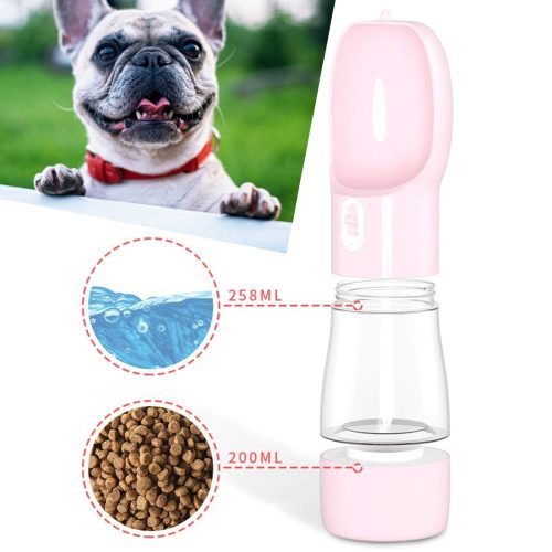 Bouteille d'eau et gamelle pour chien